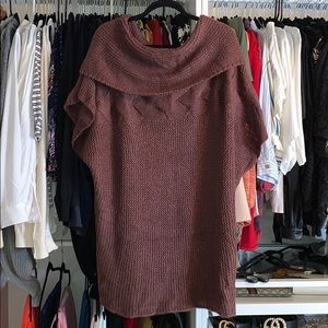 Burgundy short sleeve sweater new